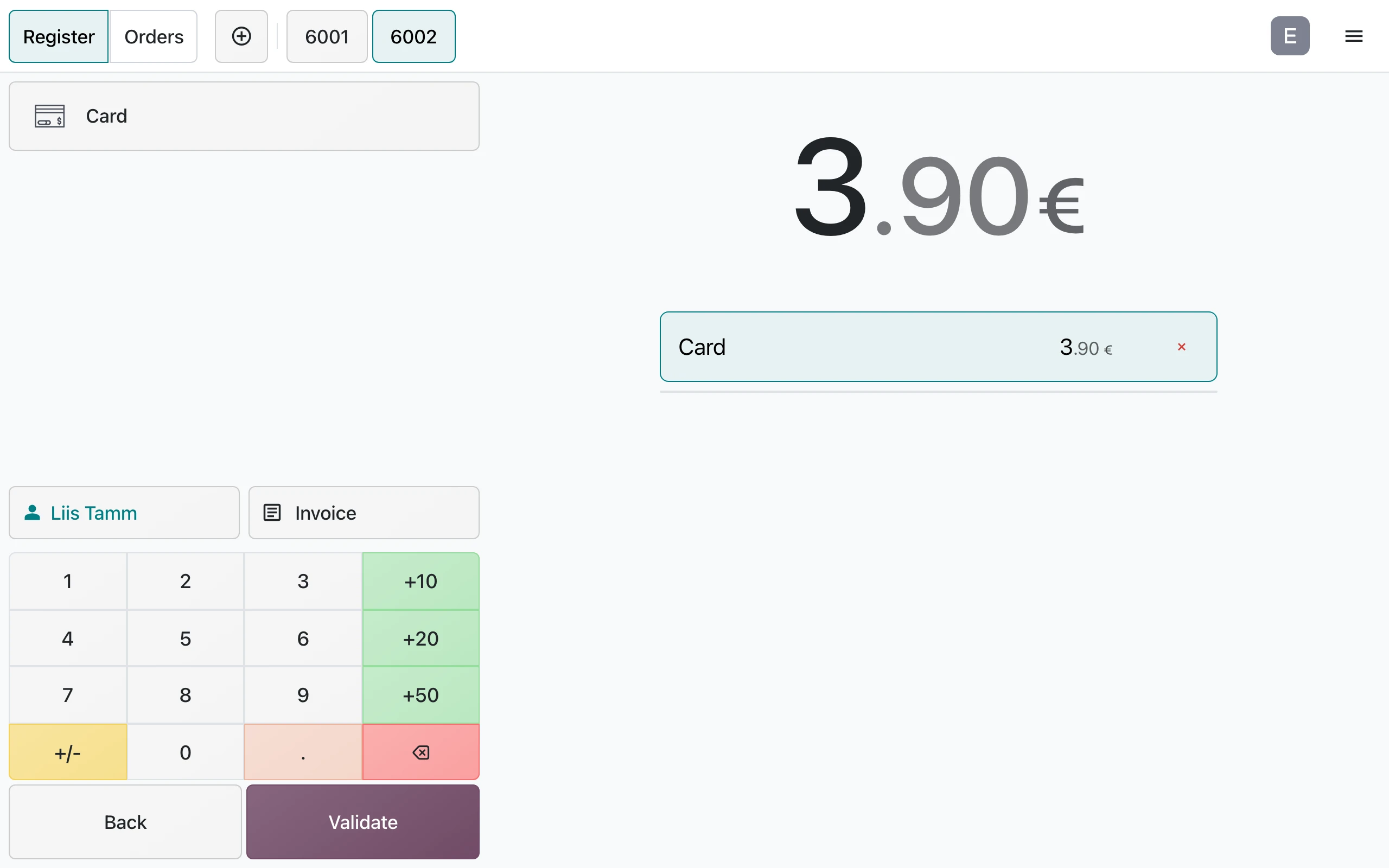 POS payment